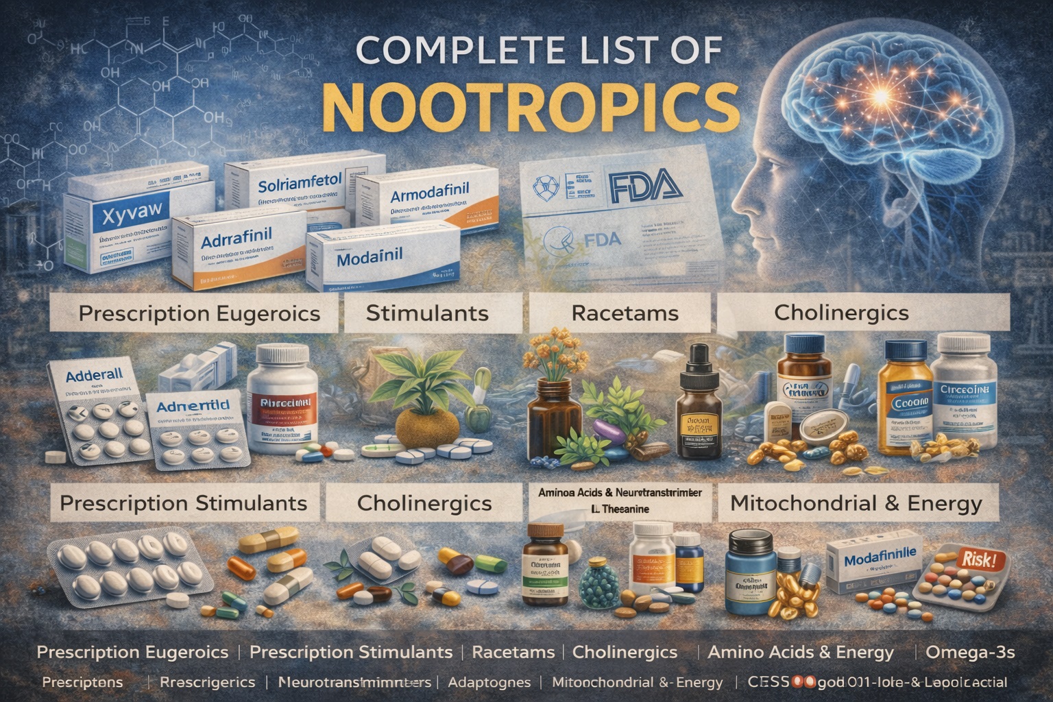 Complete List of Nootropics